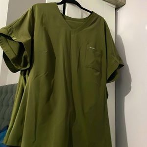 Scrub pair, brand is Jaanuu, size 2XL bottom and top